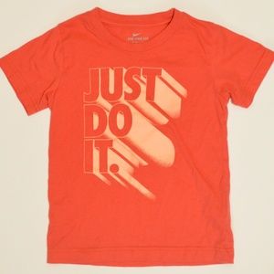 Boys Nike Just Do It Logo Shirt Orange